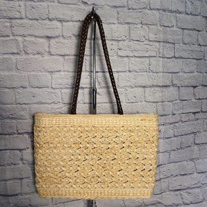Woven Straw Tote Bag
